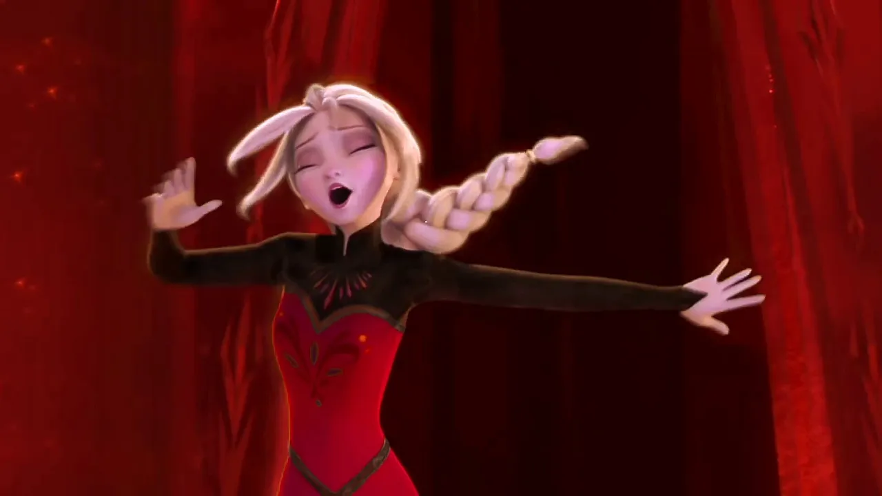 Frozen Let it go dress transformation fire Elsa Frozen Let it go dress transformation fire Elsa