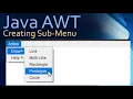 31 Java AWT - How to Create Sub Menus