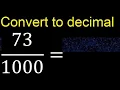 Convert to decimal How To Convert Decimals to Fractions
