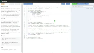 HTML Elements - Interview assessment Coderbyte