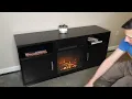 TV console with fireplace Unboxing and Assembly How to assemble a tv stand with fireplace