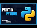 Cau lenh Print trong Python