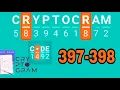 CRYPTOGRAM Word Logic Puzzles level 397 398
