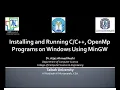 Lecture 0 Installing OpenMP on Windows using MinGW without Visual Studio