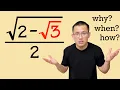Nested square roots why when how