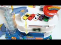 Download Lagu Play with Toy Cars on a Giant Tomica Playset and a Tayo Parking Garage!