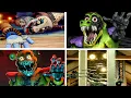 All Animatronics Destroyed DEATH Cutscenes FNAF Secret of The Mimic Security Breach Ruin DLC