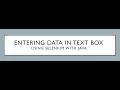 How to enter text on text box using Selenium