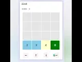 created 2 different types of 2048 game using html css js