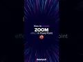 Learn How To Create Zoom Effect In PowerPoint #shorts