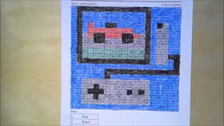 Game - Subtraction Speed Coloring