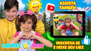UMA HORA ⏰ DE MUITA DIVERSÃO 🤩 COM GABRIEL E JHENY 🎉 Histórias e Músicas para Crianças 🚙🛝🧸 Show