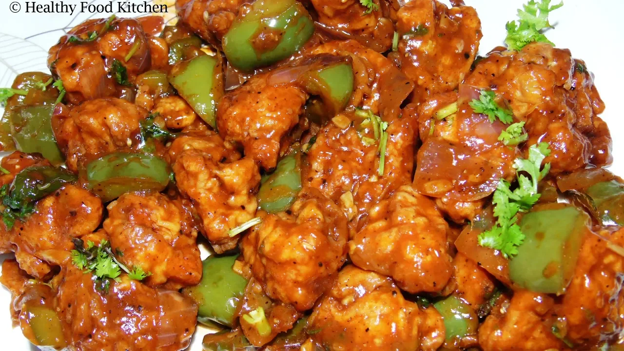 Chilli Chicken Recipe in Tamil - Restaurant Style Chilli Chicken-Chicken Manchurian Recipe