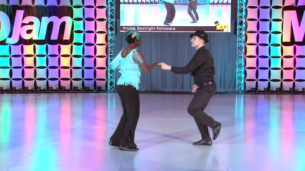 MADjam 2018 Pro Am Spotlight Follower Nicole with Kyle FitzGerald