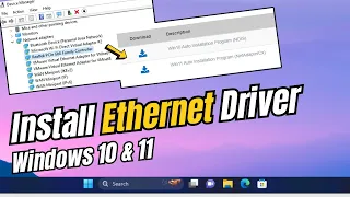 How to Download Install Ethernet Driver on Window