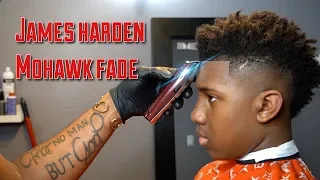 JAMES HARDEN TYPE HAIRCUT BURST FADE MOHAWK HAIRCUT TUTORIAL