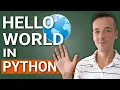 Writing a simple Hello word program in Python 3