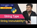 String Type in Python Python String String Immutability Python Tutorial