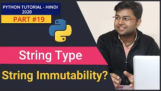String Type in Python Python String String Immutability Python Tutorial