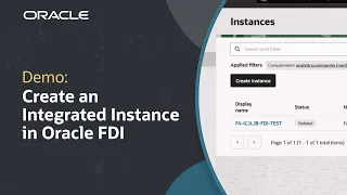 How to Create an Integrated Oracle Fusion Data Intelligence Instance