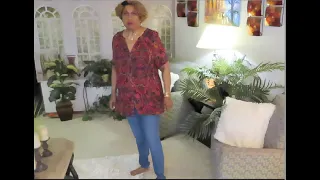 Outfit of the Day Angelina Tunic from Roamans Plus Size -