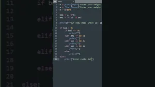 EASIEST WAY to CREATE BMI CALCULATOR with Python tutorial