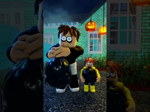 When You Take Out The Trash At Night Time 💀😱 #roblox #edits