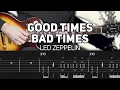 Download Lagu Led Zeppelin - Good Times Bad Times (Guitar lesson with TAB)
