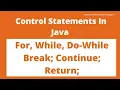 Control Statements In Java Part-2 Java Tutorial In Hindi Excellence Technology