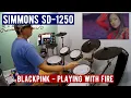 Simmons SD1250 Electronic Drums Blackpink - Playing with Fire
