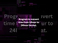 Python program to convert time from 12 hour to 24 hour format
