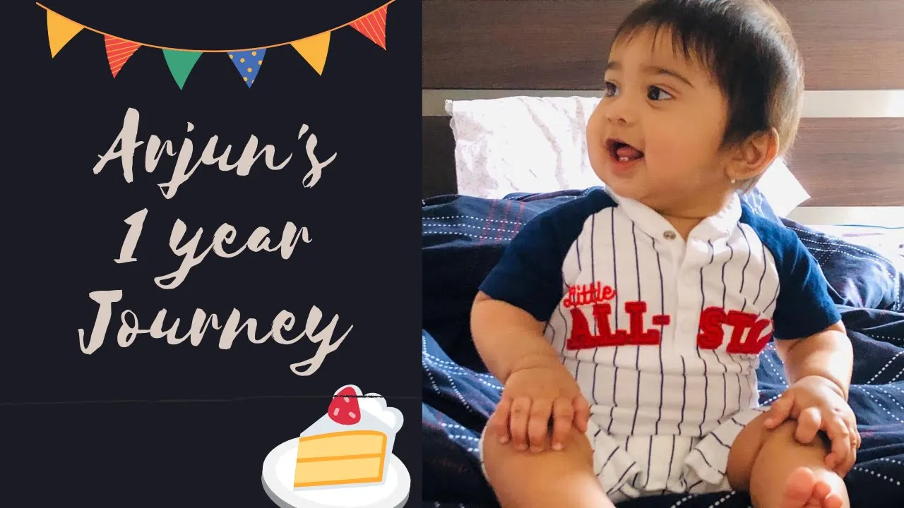 Arjun's 1 year journey | 1st Birthday | Journey from 0 to 12 months | My nephew