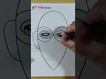 How to Draw an African Tribal Mask Easy in Less Than One Minutes