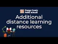 OCPS Distance Learning Additional Resources