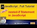 Nested if Statement in JavaScript JavaScript Full Tutorial in Hindi