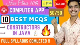 Constructor In Java MCQ ICSE 10 Computer Applications MCQ For Semester 1 Score