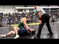 Mason Sturtevant ACS Jr Quarterfinal vs Jack Brown Homer 3 Section III championship 285lb