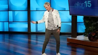 Ellen Kicks Off the Weekend with Thank GIF It s Friday