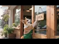 A Tiny Coffee Shop Run by Cats and a Corgi｜The Slowest Day in the City #cat #funny #cute