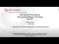 Rutgers Motivational Interviewing 6 Recognizing Stages of Change 25