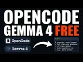 OpenCode Gemma 4 31b Full Apps INSTANTLY 100 FREE