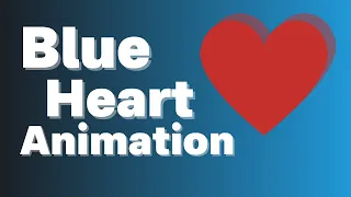 Blue Heart Animation HTML CSS