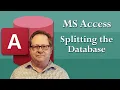 MS Access Improve Multi-user Performance by Creating a Front and Back End