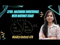 3760 Maximum Substrings With Distinct Start Weekly Contest 478 Leetcode