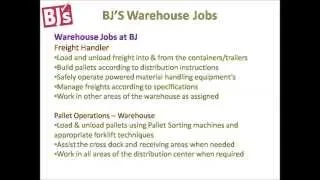 BJS Warehouse Jobs
