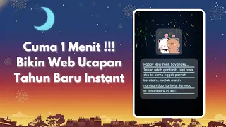 Tinggal Isi Langsung Jadi | Tutorial Cara Bikin Website Ucapan Tahun Baru