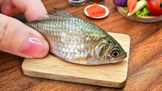 Catch and Cook Tiny Fish in Miniature Cooking -  AMAZING Watermelon Fish Trap