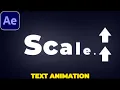 Scale Text Animation in After Effects Text Animation Tutorial
