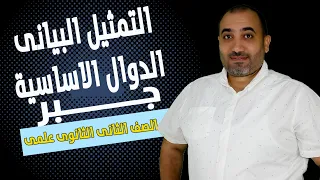 التمثيل البيانى للدوال الاساسية جبر الصف الثانى الثانوى 2024 