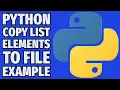 Python Copy LIST DATA To TXT File 2024